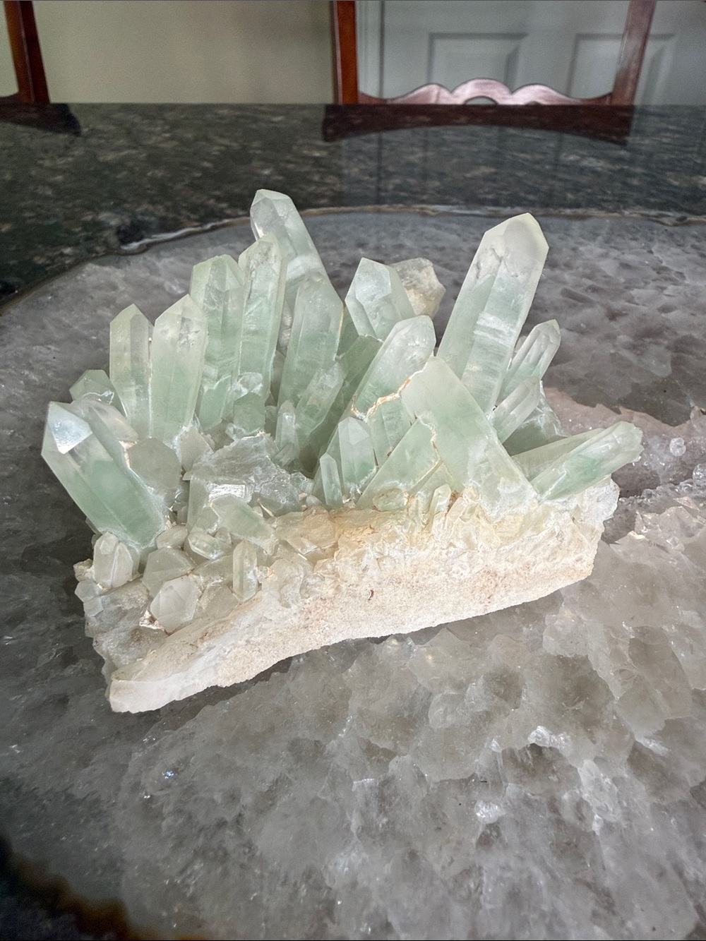 Quartz with Fuchsite Crystal Cluster